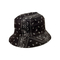 Reversible Bucket Hat Paisley Print Black
