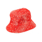 Reversible Bucket Hat Paisley Print Red