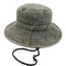 Bucket Hat With Drawstring - Washed Khaki