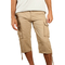 Men's cargo shorts beige with belt