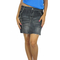 Women's blue black faded skirt with fray hem