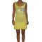 Kanabeach mini strap dress in yellow