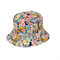 Reversible Bucket Hat Flowers Print Indigo/Multi