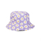 Reversible Bucket Hat Daisy Print Lilac