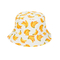 Reversible Bucket Hat Banana Print White