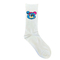Teddy Bear Blue Head Socks White