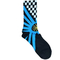 Checkerboard Socks Blue