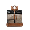 Backpack With Exterior Pockets Black/Khaki