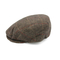 Wool Flat Cap Herringbone Brown