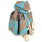 Viscose Scarf Light Blue/Brown