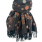 Vintage Viscose Scarf Brown