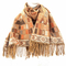 Viscose Scarf Orange With Fringes