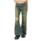 The Ragged Priest Distressed Bootcut Jeans Alexa - Blue Dirty Wash