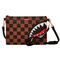 Sprayground Peeking Character Check Crossover Clutch