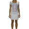 British flag mini dress in white