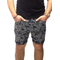 Humor Dukky men's denim shorts in camo blue