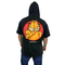 Bigbong Garfield Oversize French Terry Hooded T-shirt Black