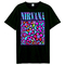 Amplified T-shirt Nirvana Neon Flowers Black