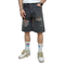 Distressed Denim Baggy Shorts Black Wash