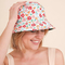 Reversible Bucket Hat Floral Print Red
