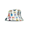 Reversible Bucket Hat Cats White