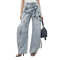 Printed Ballon Jeans Blue