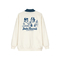 Kaotiko Indie Couple Polo Sweatshirt Ivory/Navy
