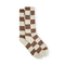NWHR Checkered Socks Brown