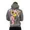 Teddy Bear Stay Real Hoodie Grey