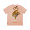 The Dudes Organic Cotton T-shirt Tiger Bear Fraiche Peche