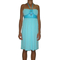 Replay strapless dress in aqua