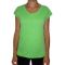Women's slub t-shirt in fluo green