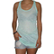 Women's cut off long tank top in mint