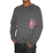 Bigbong men's sweatshirt grey with print pocket