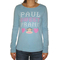 Paul Frank women's long sleeve t-shirt Julius light blue