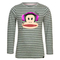 Paul Frank Kids striped long sleeve top grey