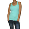 Ribbed women's tank-top aqua