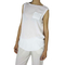 Women's sleeveless long top in white