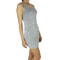 See through bodycon mini dress grey with stars