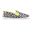 Flossy womens Plimsoll Ecija leopard fluo yellow