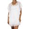 Maggie sweet Talavera strappy dress with croched top in white