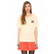 Pepaloves women's chest pocket t-shirt in cream