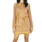 Mismash long sleeve dress Swathe dark orange