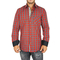 Missone men's red-black checked shirt