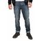 Men's faded blue jeans