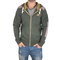 Campbell men's zip hoodie in olive