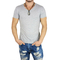 Men's V-neck t-shirt in grey marl