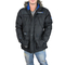 Men's padded jacket black with hood