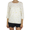 Migle + me three quarter sleeve women's top cream