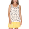 Pepaloves sleeveless top cream with print